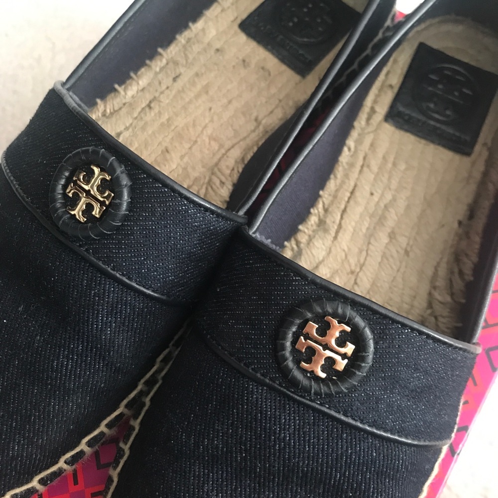 Beautiful Tory Burch denim espadrilles